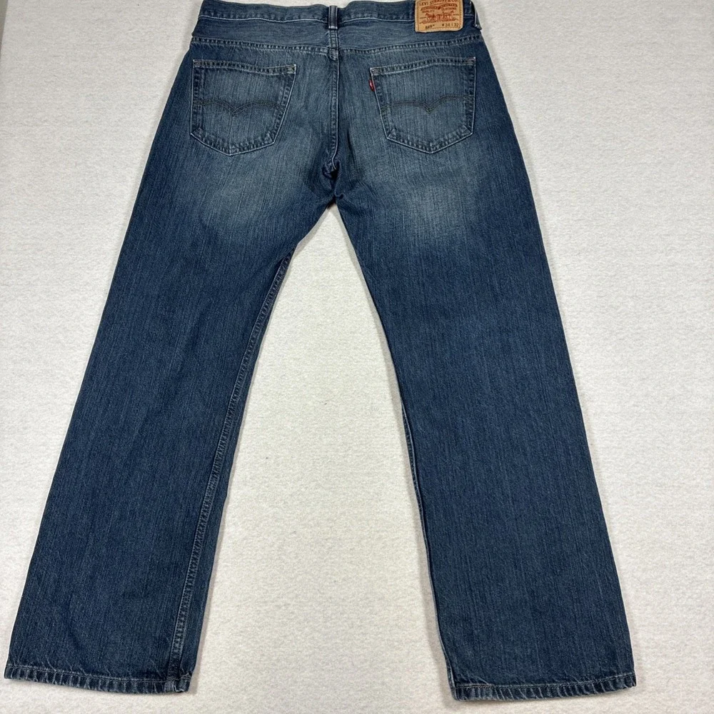 Vintage Levis 569 Jeans Loose Straight Baggy Medium Wash Grunge 90s Y2K 34x32